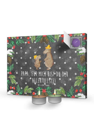 Mr. & Mrs. Panda Adventskalender Bären mit Hut mit Spruch in Kreidetafel