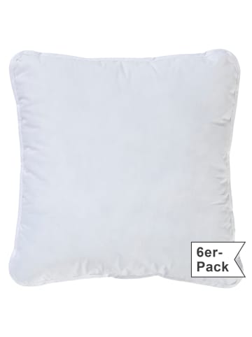 Erwin Müller Textilfaser Kuschelkissen 6er-Pack Lech in weiß