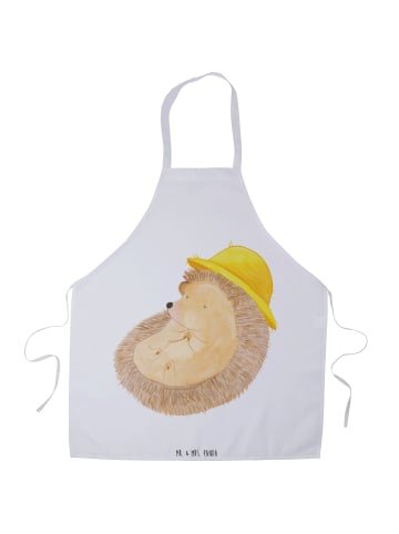 Mr. & Mrs. Panda Schürze Igel Beten ohne Spruch in Weiß