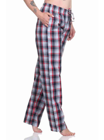 NORMANN Schlafanzug Hose lang gewebt Baumwolle - 79865 in dunkelgrau