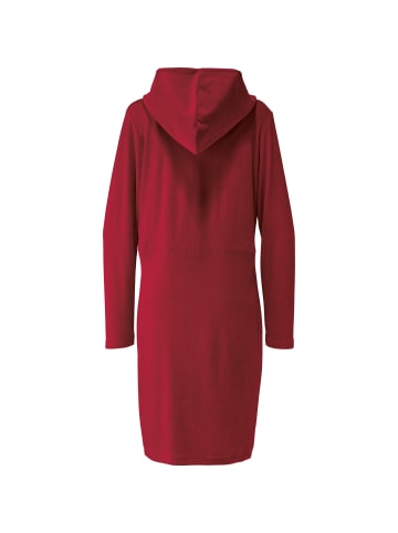 Erwin Müller Leichtfrottier Bademantel mit Kapuze Limbach in weinrot