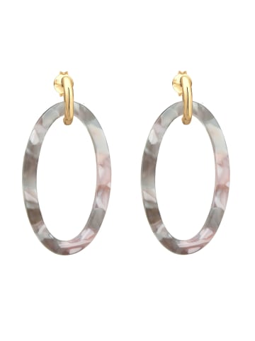 Elli Ohrringe 925 Sterling Silber Geo, Kreis in Gold