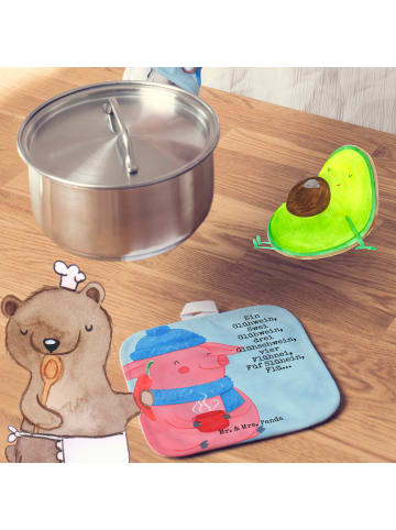 Mr. & Mrs. Panda Topfuntersetzer Schweinchen Glühwein Design mit... in Weiß