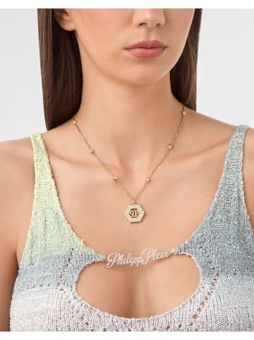 Philipp Plein Halskette mit Anhänger in Gold – (L)45cm