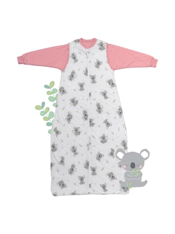 Schlummersack Babyschlafsack, 1.0 TOG in Rosa-Weiß