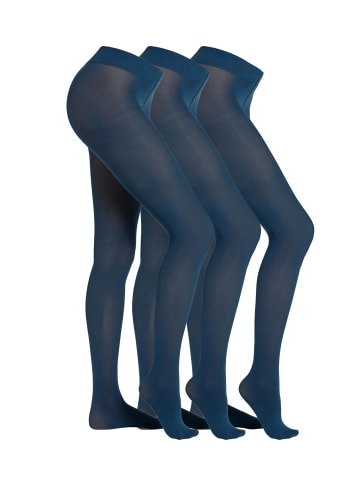 camano Strumpfhose 3er Pack fine 3D premium 40 Denier in smoked blue