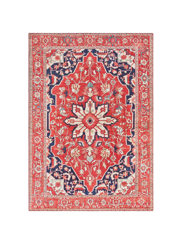 Elle Decoration Kurzflor Teppich Täbriz Orientrot