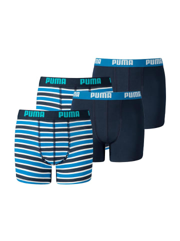 Puma Boxershorts JUNGEN BASIC BOXER Printed Stripes 2P in Blue