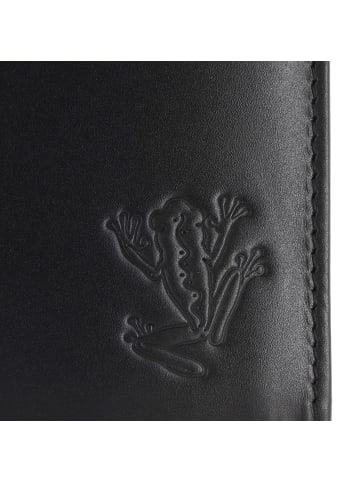 oxmox Leather Geldbörse RFID Schutz Leder 13 cm schwarz-frog 2.0