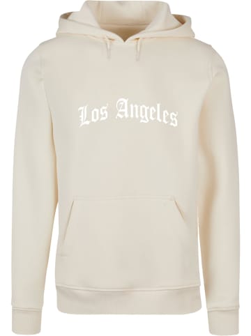 Mister Tee Mister Tee Herren Los Angeles Wording Hoody in whitesand