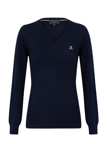 SIR RAYMOND TAILOR V-Pullover Verty in blau-schwarz