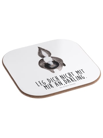 Mr. & Mrs. Panda Tassenuntersetzer Stinktier Angriff mit Spruch in Weiß