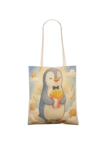 Mr. & Mrs. Panda Stofftasche Pinguin Engel Pommes Design ohne Sp... in Weiß