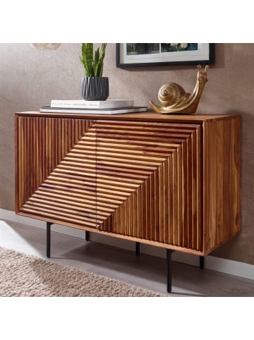 KADIMA DESIGN Sideboard 100x71x40 cm Massivholz / Metall Anrichte, Kommode