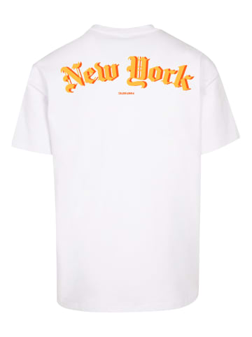 F4NT4STIC Heavy Oversize T-Shirt New York Orange OVERSIZE TEE in weiß