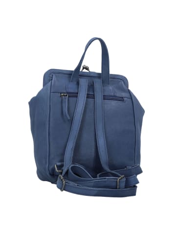 Greenburry Vintage washed City Rucksack Leder 27 cm in jeans