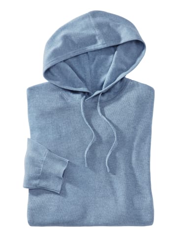 H.I.S Strickpullover in blau-meliert