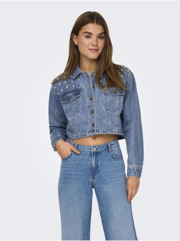 ONLY Jeansjacke in Medium Blue Denim