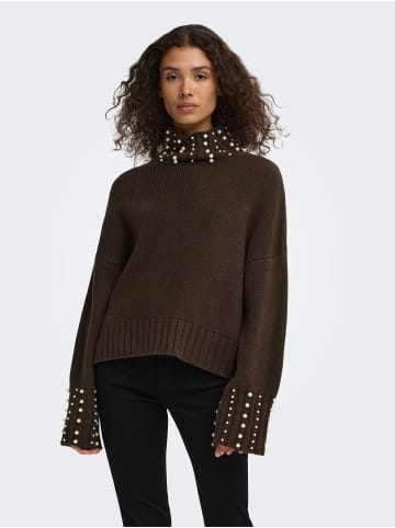ONLY Strickpullover in Coffee Bean