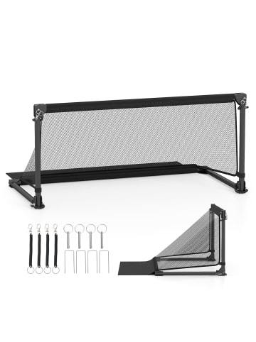 COSTWAY Fußballtor faltbar 100 x 50 x 47 cm in Schwarz