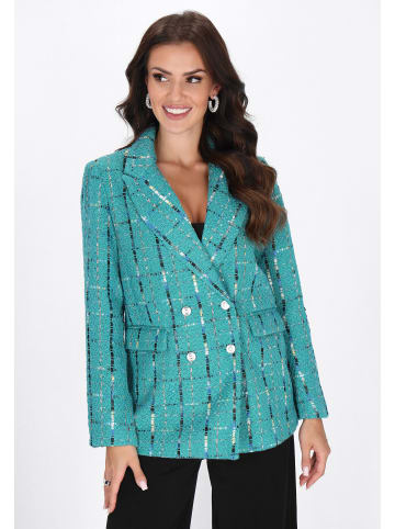 faina Women Jacket in turquoise multicolor