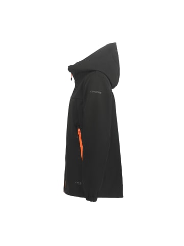 Icepeak Softshelljacke mit Kapuze Konan Jr in Schwarz-Orange