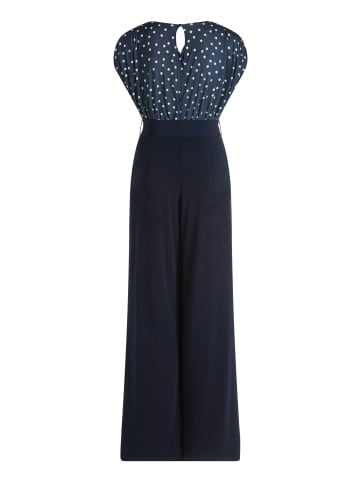 Vera Mont Jumpsuit mit Bundfalten in Patch Dark Blue/Dark Blue