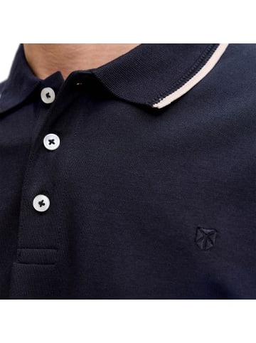 Jack and Jones Blaethan Detail SS Polo in Dunkelblau
