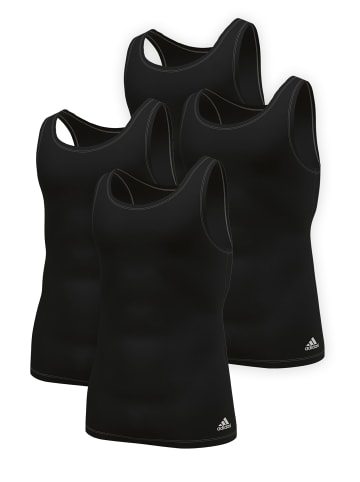 adidas T-Shirt Tank Top (4PK) in Black