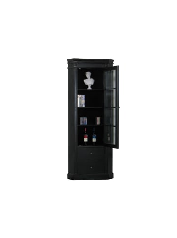 ebuy24 Eckschrank Amaretta Schwarz 78 x 48,5 cm