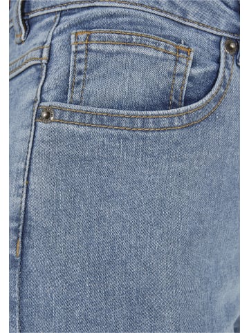 Urban Classics Urban Classics Damen Ladies Highwaist Straight Slit Denim Pants in tinted lightblue washed
