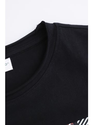 Coccodrillo T-Shirt mit kurzen Ärmeln in schwarz