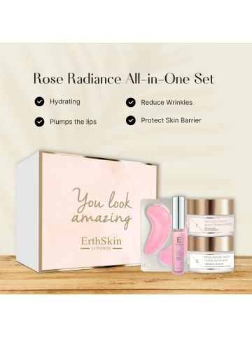 ErthSkin Rose Glow Komplettes Hautpflegeset