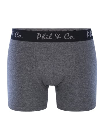Phil & Co. Berlin  Retro Pants Jersey in schwarz-anthrazit
