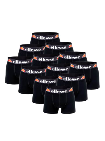 ellesse Boxershorts 12er Pack Boxers in Black/Black/Black