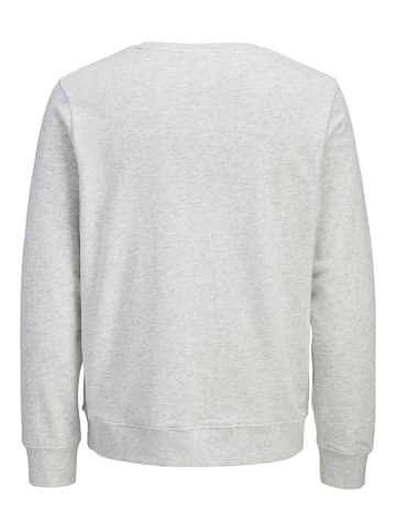 JACK & JONES Junior Casual Sweatshirt Rundhals JJDEVIN in white melange