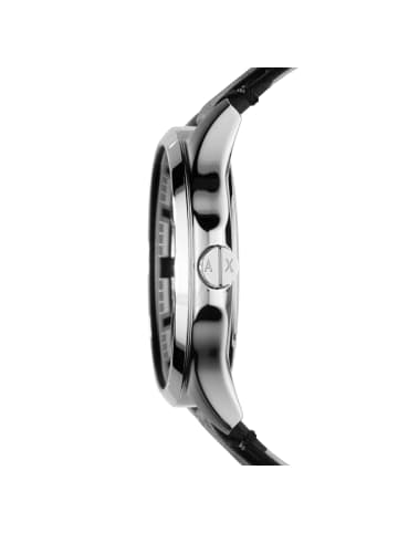 Armani Exchange Armbanduhr The Black Classic in silber