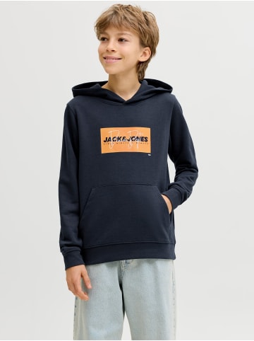 JACK & JONES Junior Kapuzenpullover Sweatshirt JJCOLE in Dunkelblau
