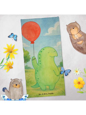 Mr. & Mrs. Panda Strandtuch Schildkröte Luftballon Design ohne S... in Gelb Pastell