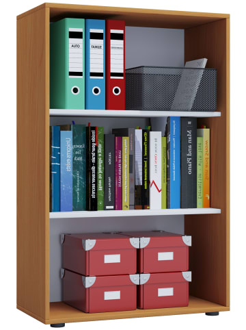 VCM Holz Büro Regal Bücher Ordner Aktenregal Lona 3f in Buche
