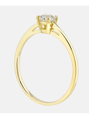 Vanlere Verlobungsring aus 375 Gelbgold mit Zirkonia