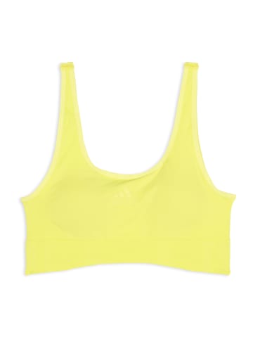 adidas Bustier SCOOP LOUNGE BRA in lemon