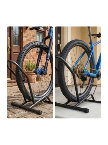 Fahrradständer in Schwarz - (B)44,5 x (H)38 x (T)41,5 cm