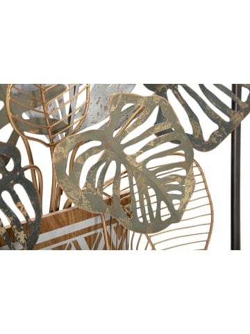 Mauro Ferretti Dekorative 3D-Wand mit mehrfarbiger Metallvase, 54 x 6,4 x 62,9 cm