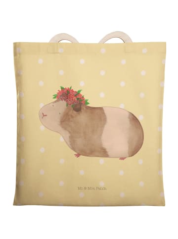 Mr. & Mrs. Panda Shopper-Tasche Meerschweinchen Weisheit ohne Sp... in Gelb Pastell