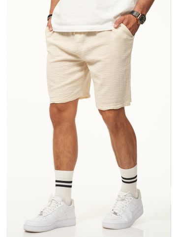 CARISMA Shorts - für Herren als luftig leichte Sommershorts im Crinkle-Look in Beige