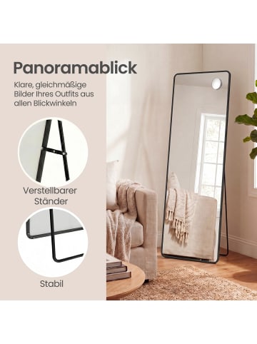 SONGMICS Ganzkörperspiegel Berit in Schwarz - (B)50 x (H)1.3 x (T)160 cm