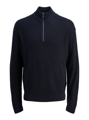 Jack & Jones Sweatshirt mit halbem Reißverschluss in Sky Captain