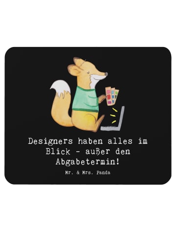 Mr. & Mrs. Panda Mouse Pad Designer Überblick mit Spruch in Schwarz