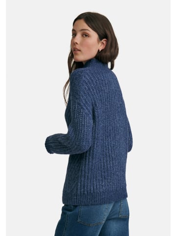 PETER HAHN Pullover wool in indigo-melange